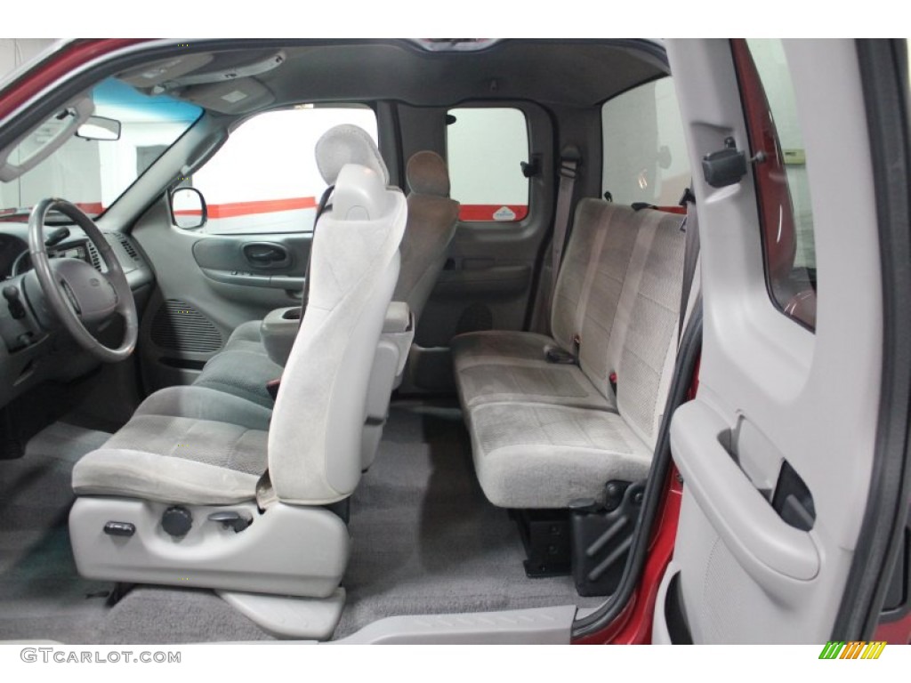 Medium Graphite Interior 2002 Ford F150 XLT SuperCab 4x4 Photo #62099634