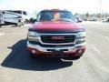 2004 Victory Red GMC Sierra 3500 SLT Crew Cab 4x4 Dually  photo #3