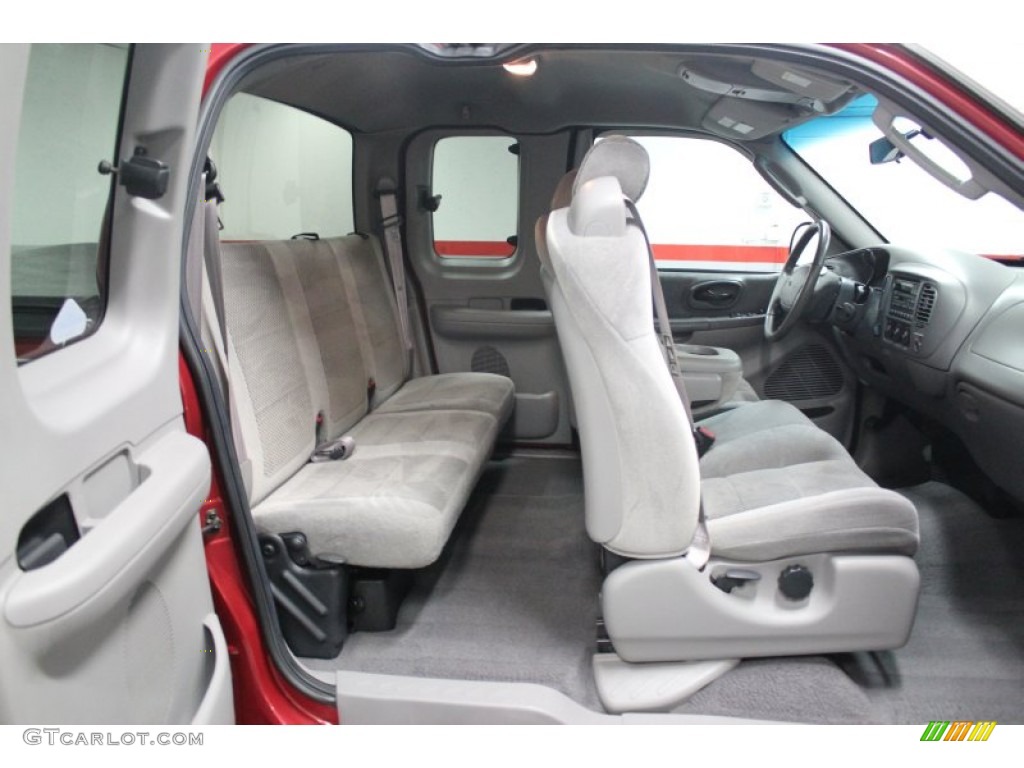 Medium Graphite Interior 2002 Ford F150 XLT SuperCab 4x4 Photo #62099754