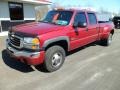 Front 3/4 View of 2004 Sierra 3500 SLT Crew Cab 4x4 Dually