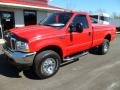 2003 Red Ford F350 Super Duty XLT Regular Cab 4x4  photo #8