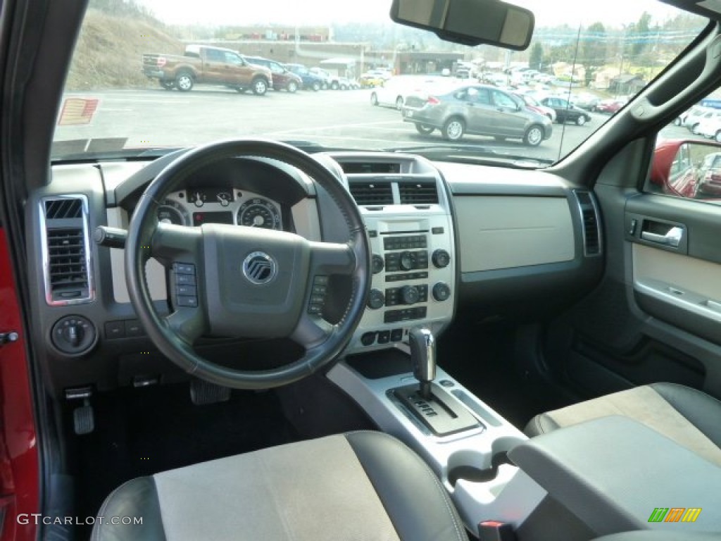 Black Leather/Stone Alcantara Interior 2009 Mercury Mariner V6 Premier 4WD Photo #62100779