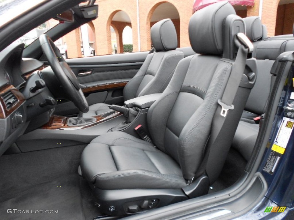 Black Interior 2008 BMW 3 Series 335i Convertible Photo #62103871