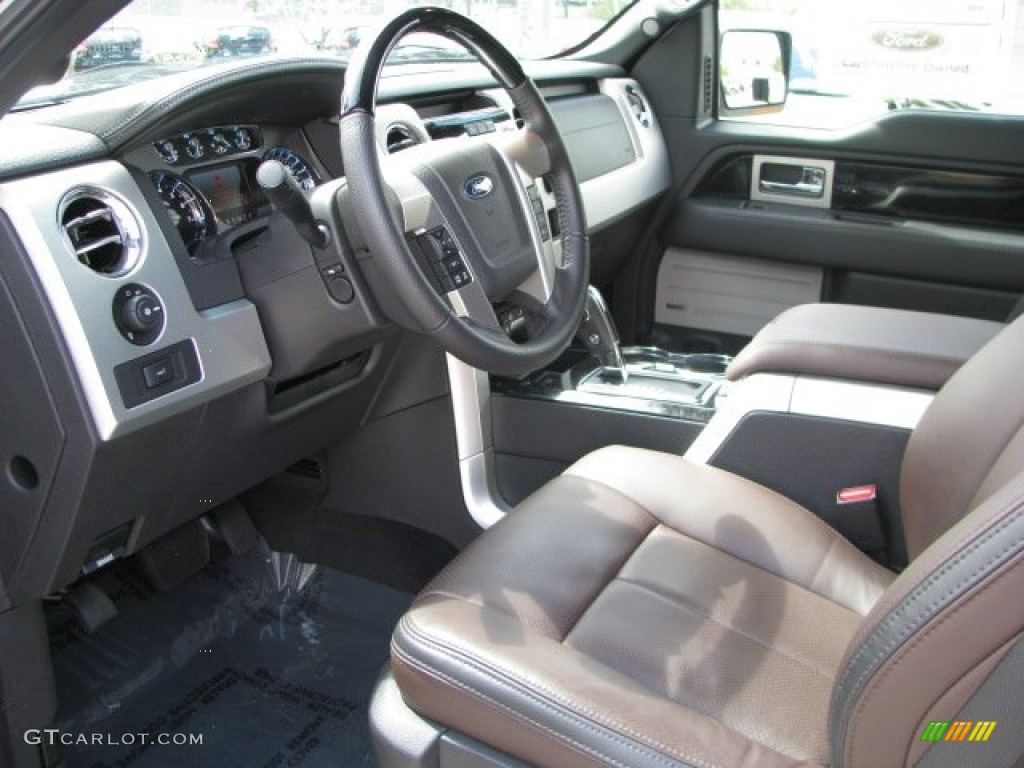 Sienna Brown/Black Interior 2011 Ford F150 Platinum SuperCrew 4x4 Photo #62104835