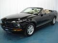 Black - Mustang V6 Deluxe Convertible Photo No. 1