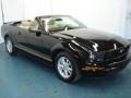 Black - Mustang V6 Deluxe Convertible Photo No. 4