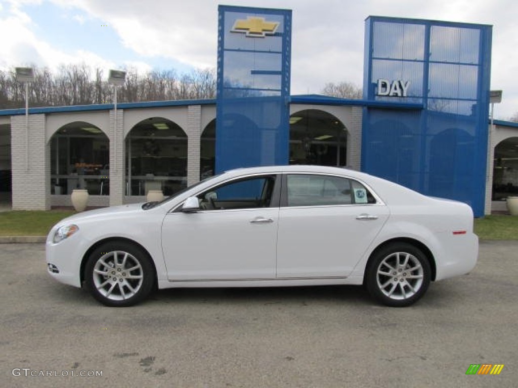 2012 Malibu LTZ - Summit White / Cocoa/Cashmere photo #2