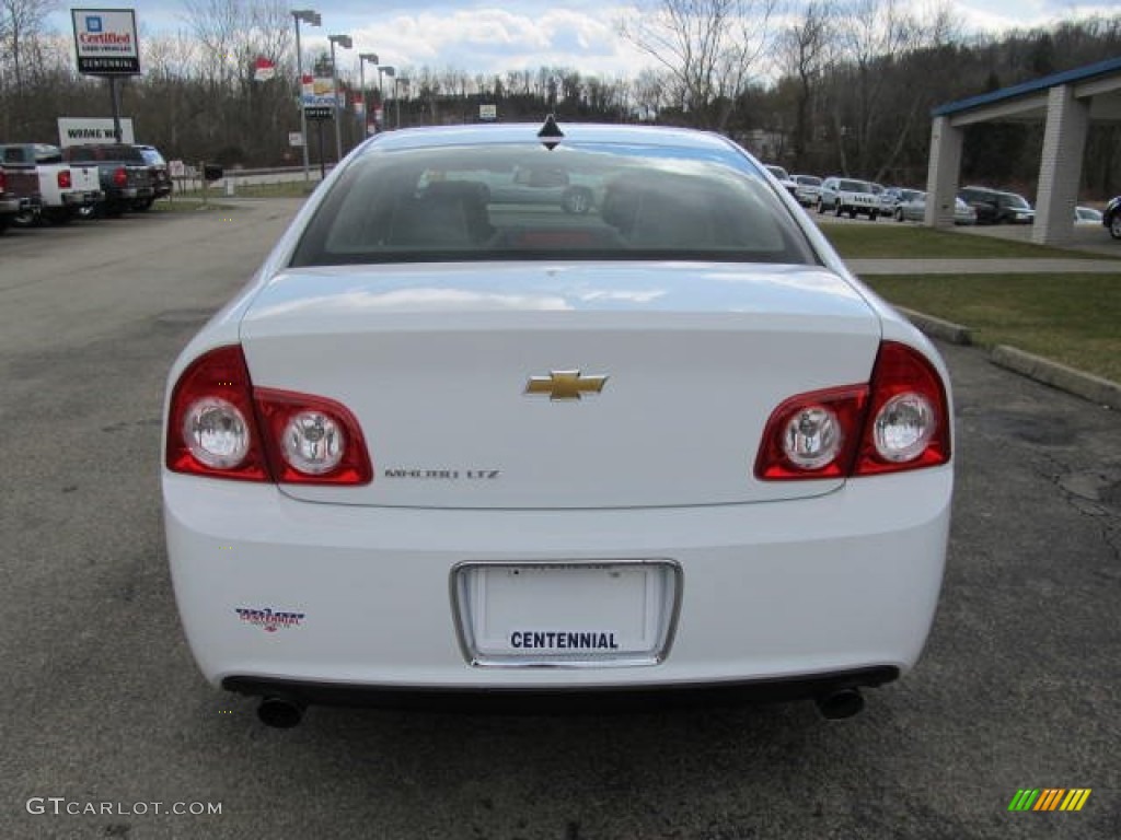 2012 Malibu LTZ - Summit White / Cocoa/Cashmere photo #3