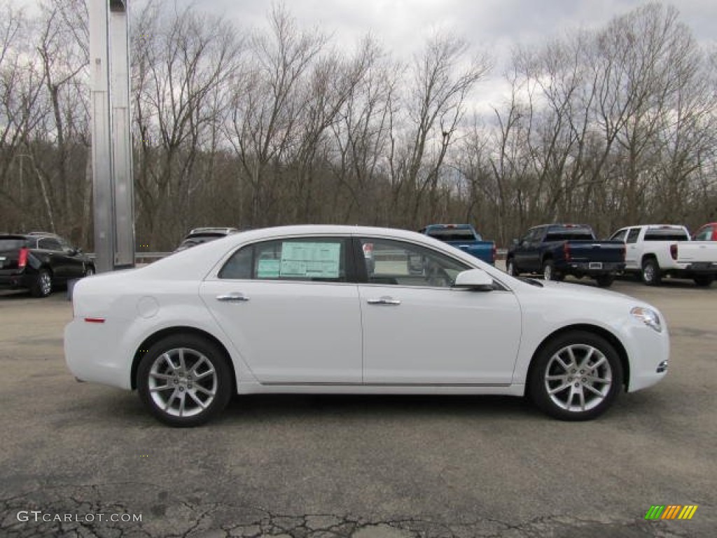 2012 Malibu LTZ - Summit White / Cocoa/Cashmere photo #4