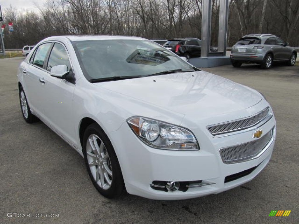 2012 Malibu LTZ - Summit White / Cocoa/Cashmere photo #5