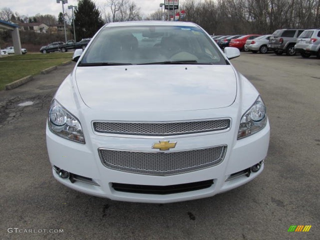 2012 Malibu LTZ - Summit White / Cocoa/Cashmere photo #6