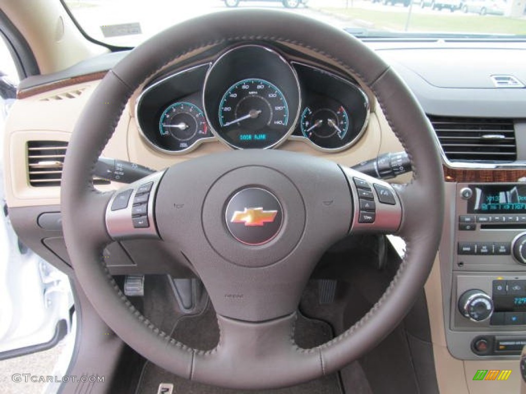 2012 Malibu LTZ - Summit White / Cocoa/Cashmere photo #11
