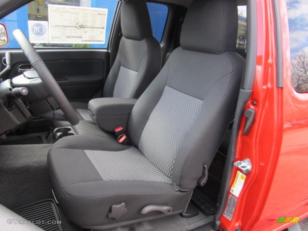 Ebony Interior 2012 Chevrolet Colorado LT Extended Cab 4x4 Photo #62106514