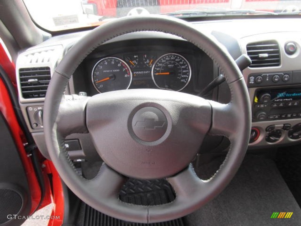 2012 Chevrolet Colorado LT Extended Cab 4x4 Ebony Steering Wheel Photo #62106530