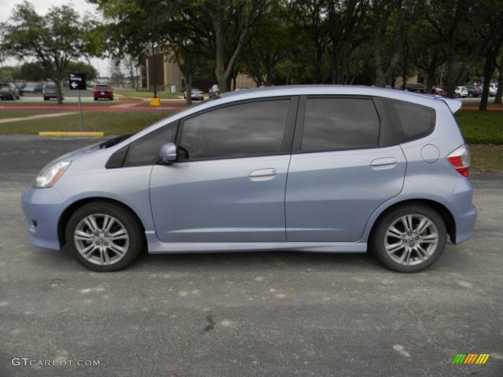 Tidewater Blue Metallic 2009 Honda Fit Sport Exterior Photo #62106574