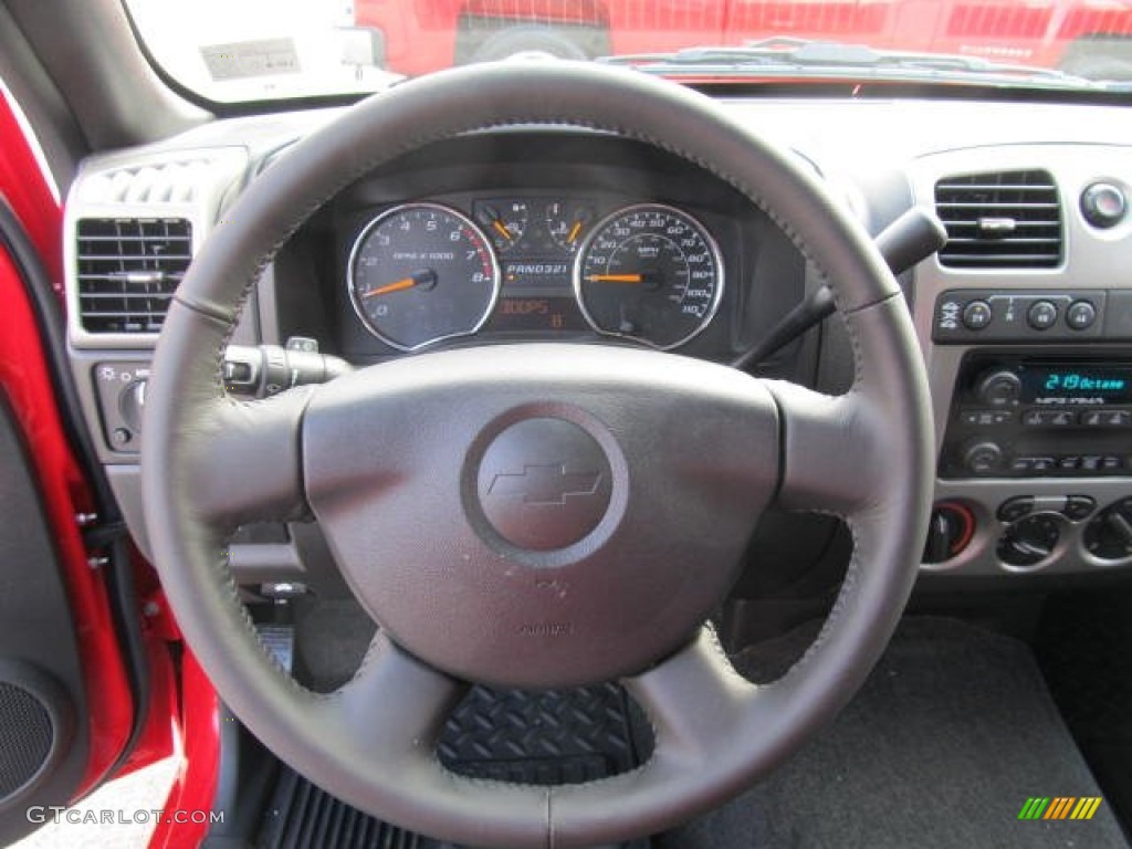 2012 Chevrolet Colorado LT Extended Cab 4x4 Ebony Steering Wheel Photo #62106665