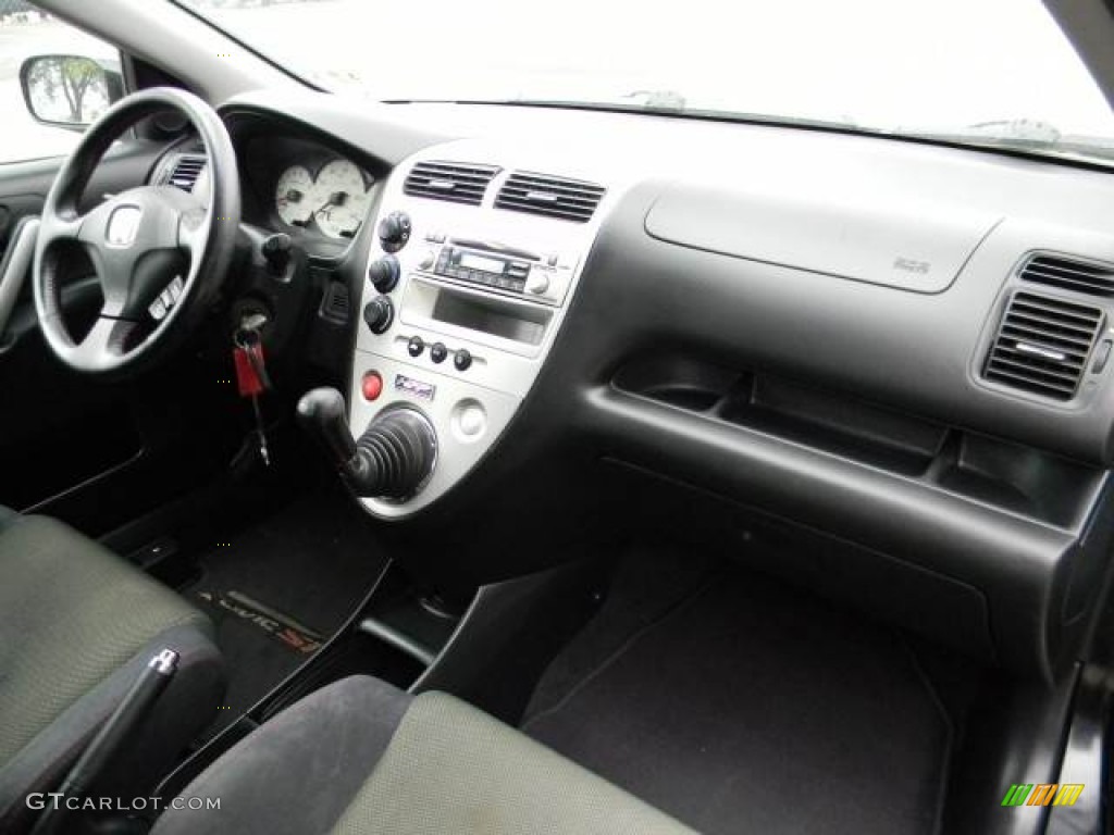 2005 Honda Civic Si Hatchback Black Dashboard Photo #62107451