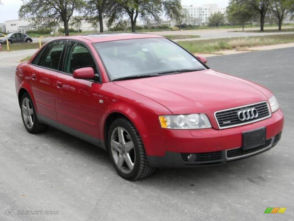 2003 A4 1.8T quattro Sedan - Amulet Red / Ebony photo #3