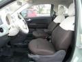 Tessuto Marrone/Avorio (Brown/Ivory) Front Seat Photo for 2012 Fiat 500 #62108276