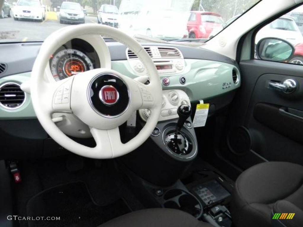 2012 Fiat 500 Pop Tessuto Marrone/Avorio (Brown/Ivory) Dashboard Photo #62108285