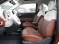 Pelle Marrone/Avorio (Brown/Ivory) Front Seat Photo for 2012 Fiat 500 #62108348