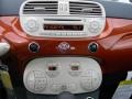 2012 Fiat 500 Pelle Marrone/Avorio (Brown/Ivory) Interior Audio System Photo