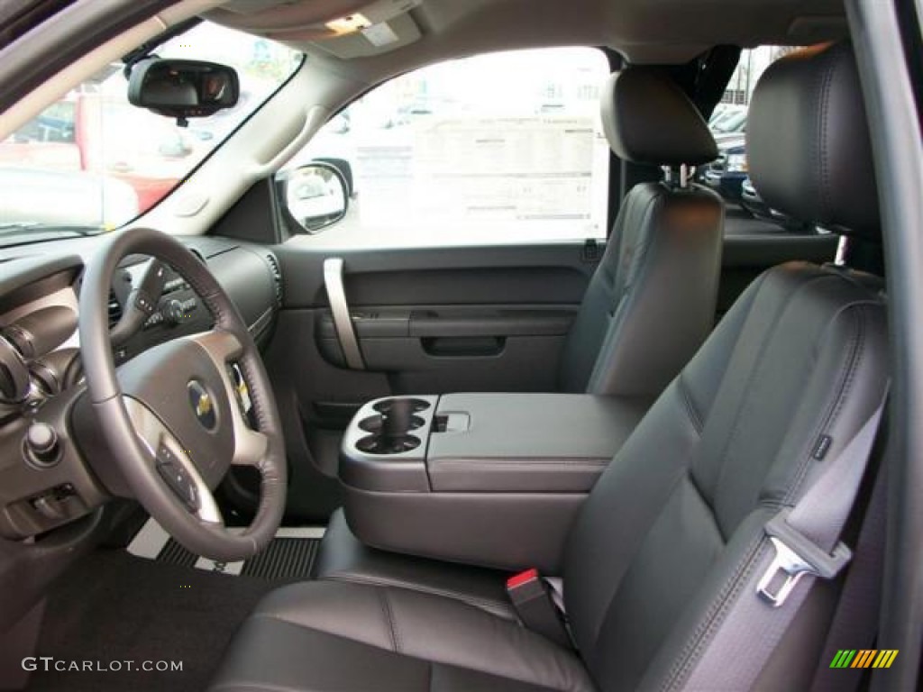 Ebony Interior 2011 Chevrolet Silverado 1500 LT Extended Cab 4x4 Photo #62109308