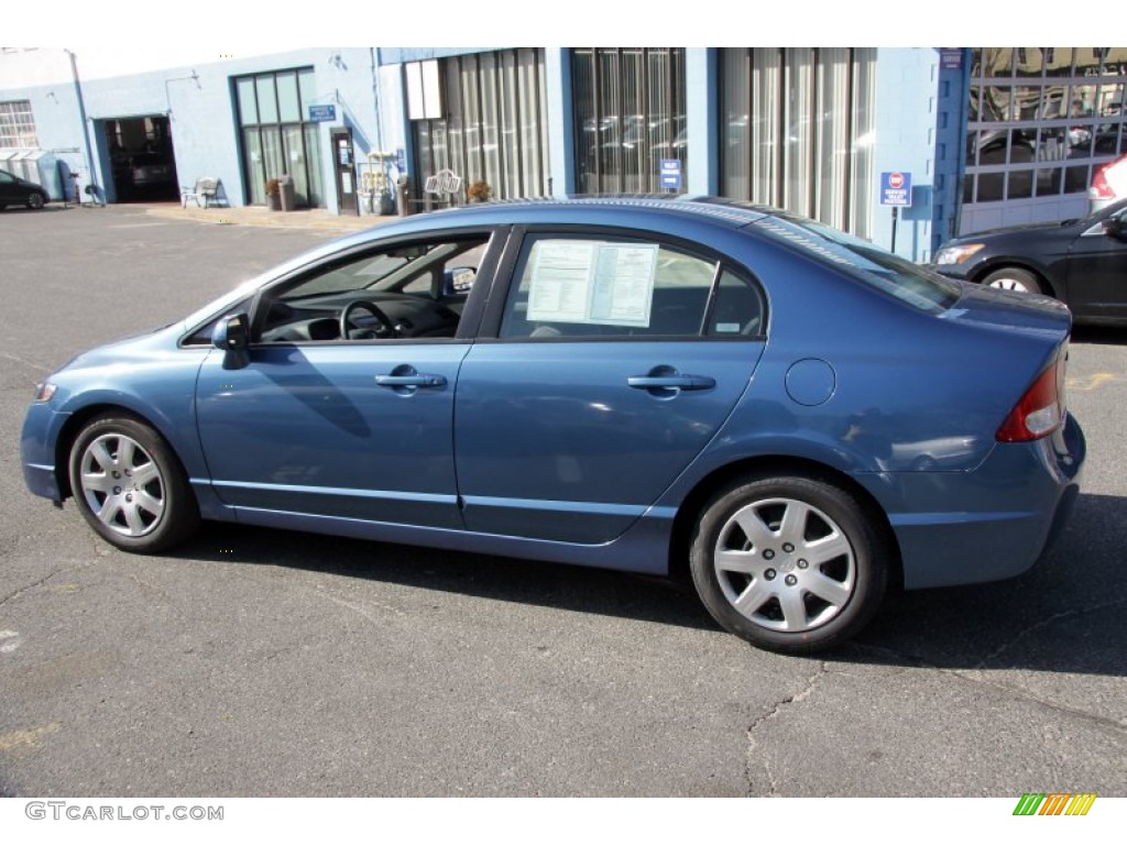 Atomic Blue Metallic 2009 Honda Civic LX Sedan Exterior Photo #62109311