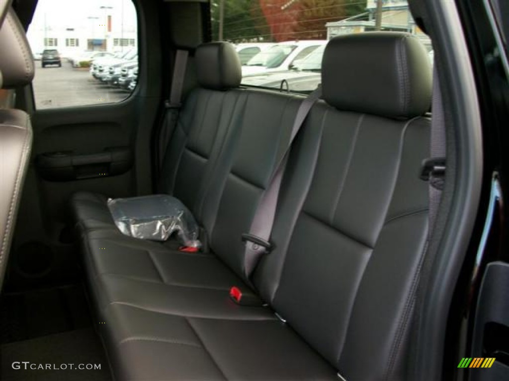 Ebony Interior 2011 Chevrolet Silverado 1500 LT Extended Cab 4x4 Photo #62109317