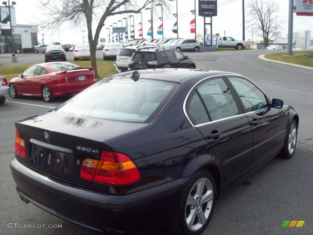 2004 3 Series 330xi Sedan - Orient Blue Metallic / Grey photo #5