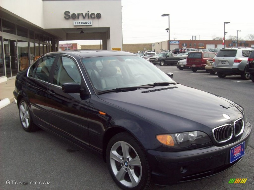 2004 3 Series 330xi Sedan - Orient Blue Metallic / Grey photo #7