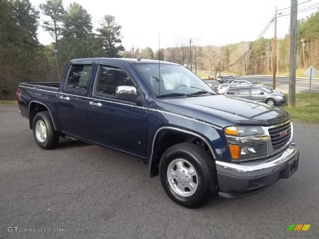 Midnight Blue Metallic 2007 GMC Canyon SLE Crew Cab Exterior Photo #62109953