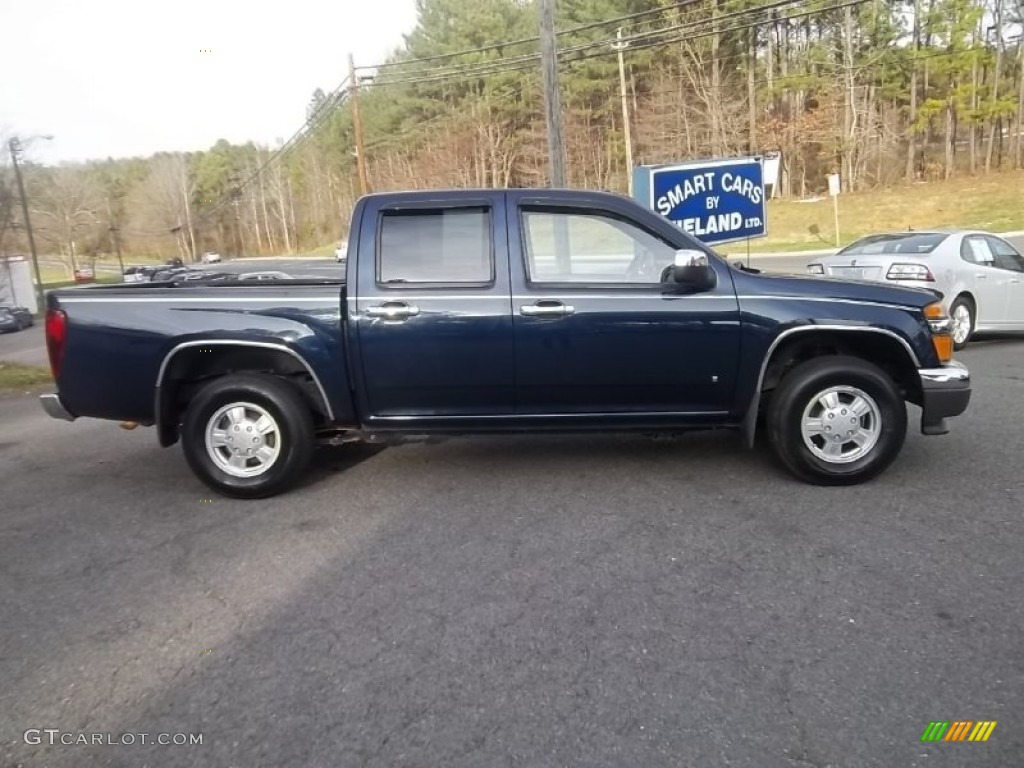 2007 Canyon SLE Crew Cab - Midnight Blue Metallic / Dark Pewter photo #2