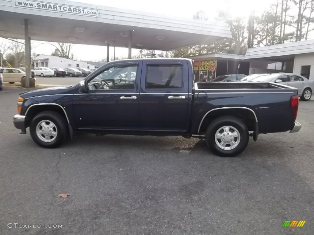 2007 Canyon SLE Crew Cab - Midnight Blue Metallic / Dark Pewter photo #6