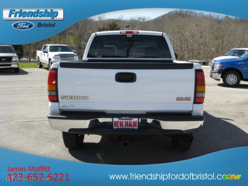 2005 Sierra 2500HD SLE Extended Cab 4x4 - Summit White / Dark Pewter photo #7