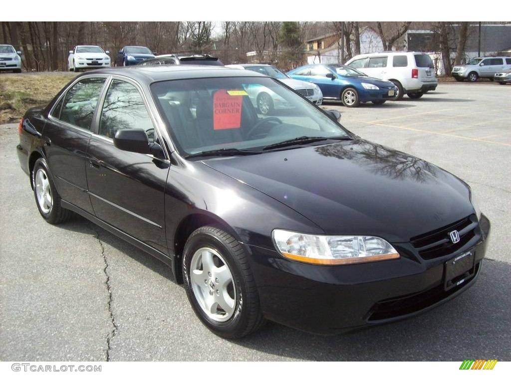 2000 Accord EX V6 Sedan - Nighthawk Black Pearl / Quartz photo #1