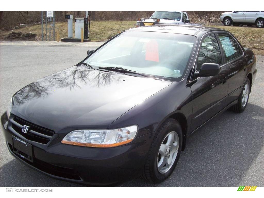 2000 Accord EX V6 Sedan - Nighthawk Black Pearl / Quartz photo #3