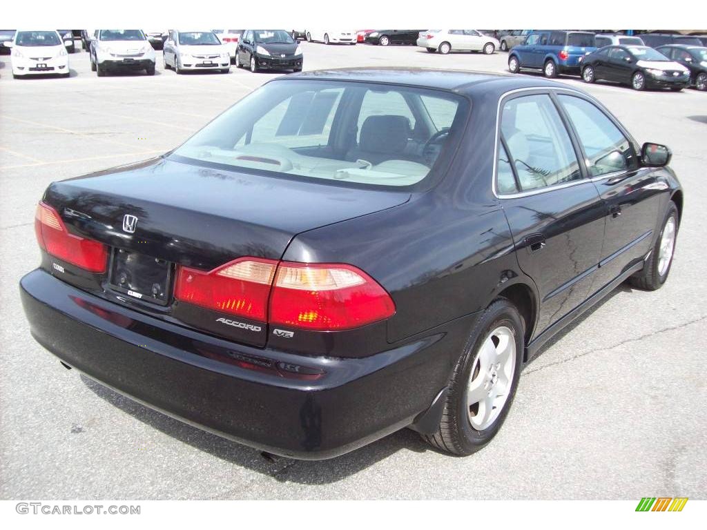 2000 Accord EX V6 Sedan - Nighthawk Black Pearl / Quartz photo #23