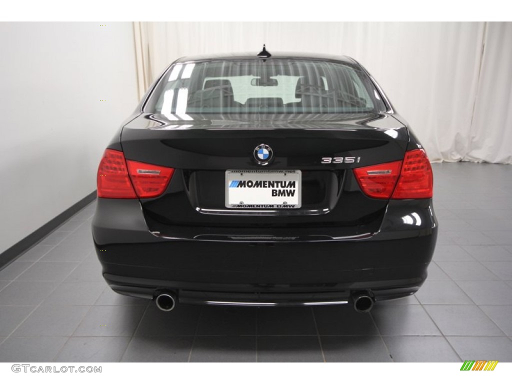 2009 3 Series 335i Sedan - Jet Black / Black photo #10