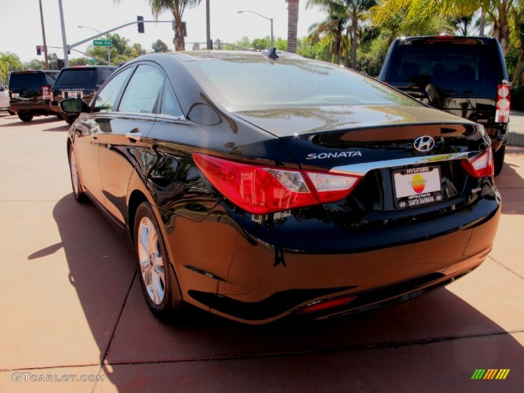 2012 Sonata SE - Midnight Black / Black photo #3