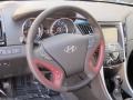 2012 Hyundai Sonata Wine Interior Steering Wheel Photo