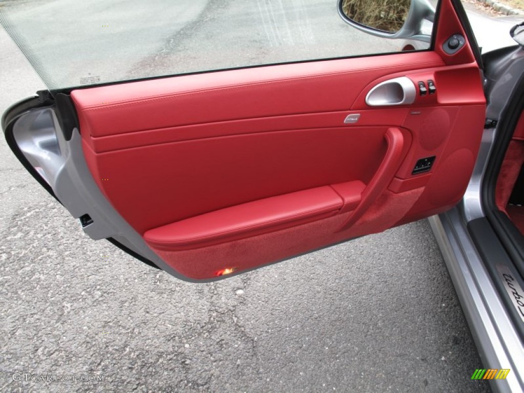 2011 Porsche 911 Turbo S Coupe Carrera Red Door Panel Photo #62114852