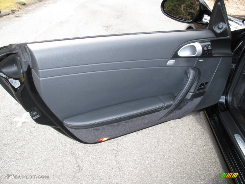 2009 Porsche 911 Carrera S Cabriolet Black Door Panel Photo #62115020