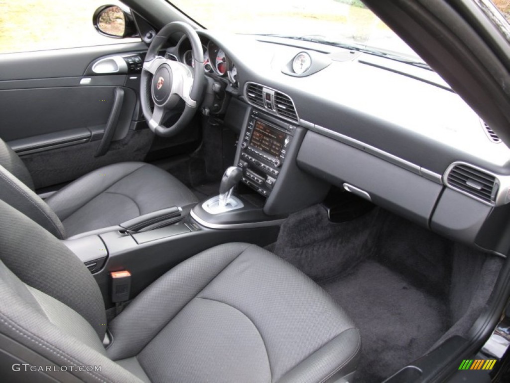 Black Interior 2009 Porsche 911 Carrera S Cabriolet Photo #62115031