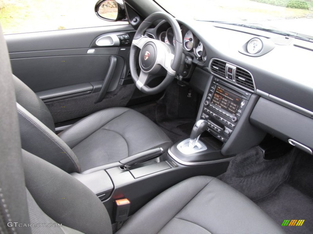 Black Interior 2009 Porsche 911 Carrera S Cabriolet Photo #62115053