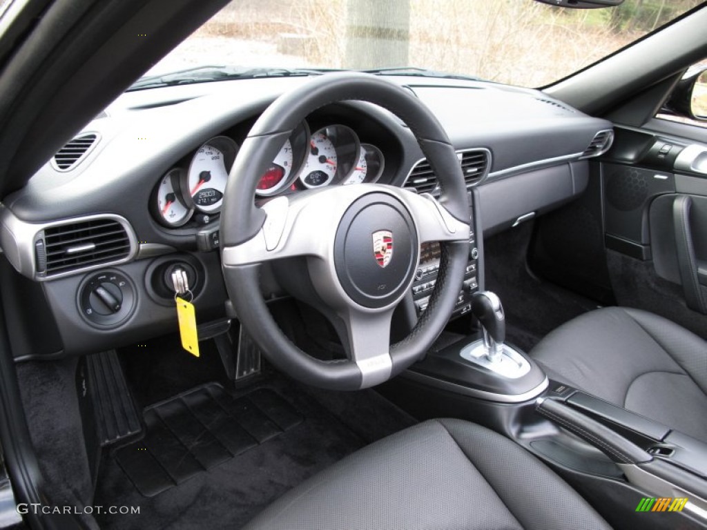 Black Interior 2009 Porsche 911 Carrera S Cabriolet Photo #62115068