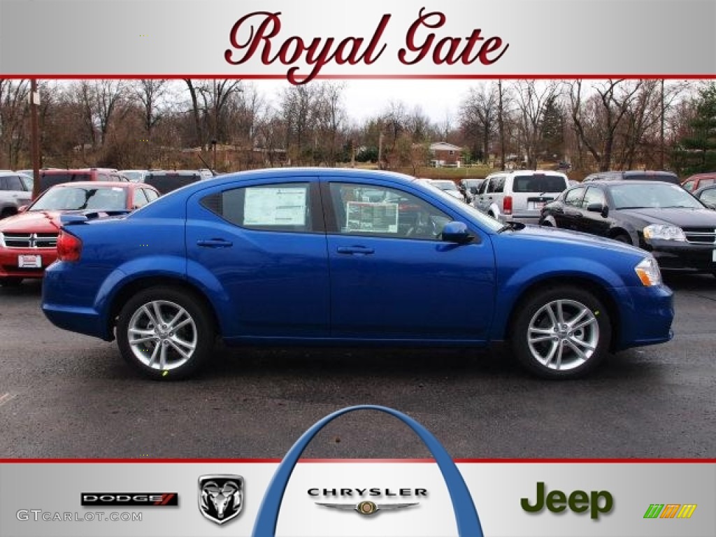 2012 Blue Streak Pearl Dodge Avenger Sxt Plus 62098411