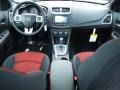 2012 Dodge Avenger Black/Red Interior Dashboard Photo