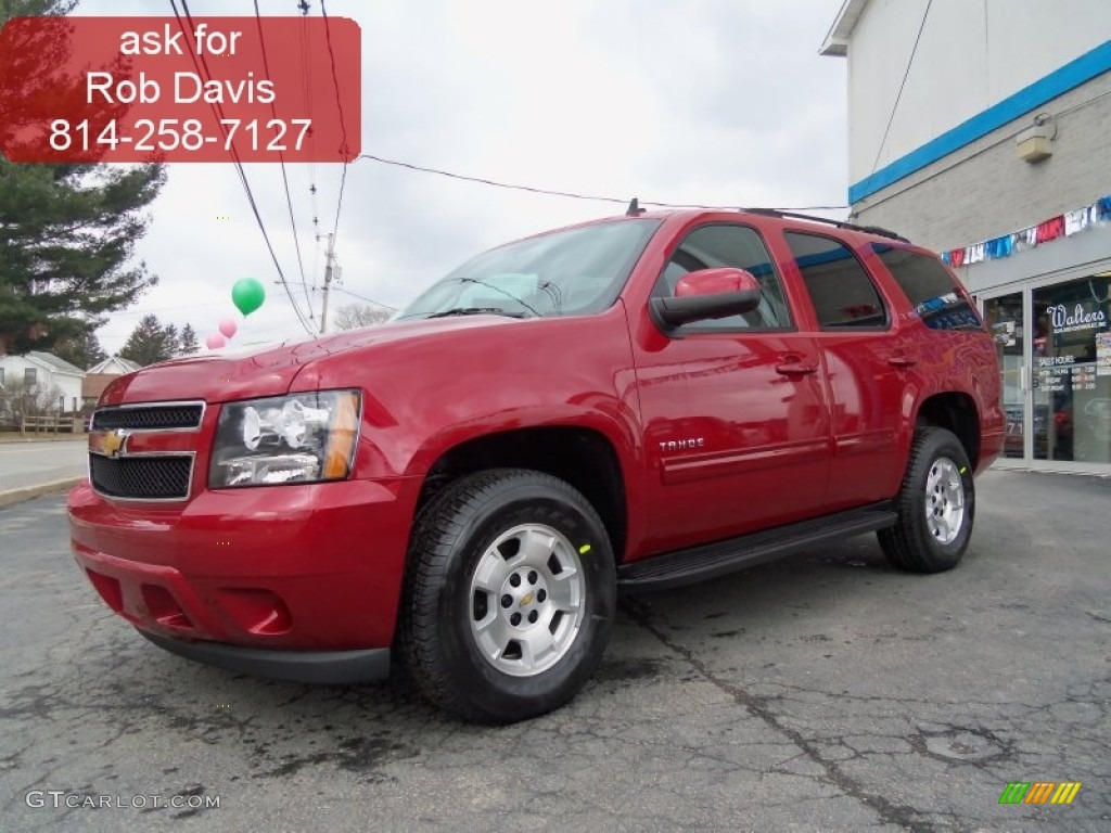 2012 Tahoe LS 4x4 - Crystal Red Tintcoat / Ebony photo #1