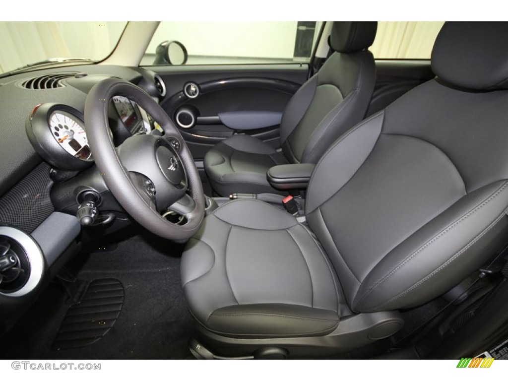 Carbon Black Interior 2012 Mini Cooper S Hardtop Photo #62117615
